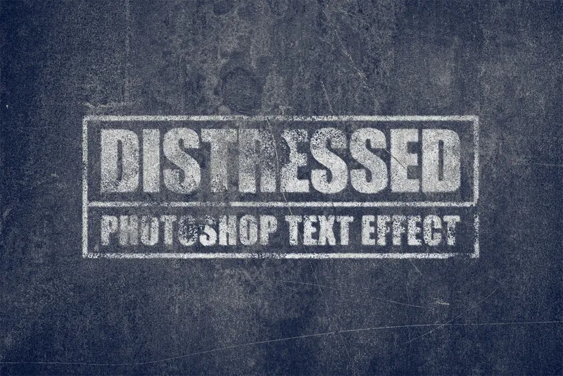 Distressed Text in Photoshop