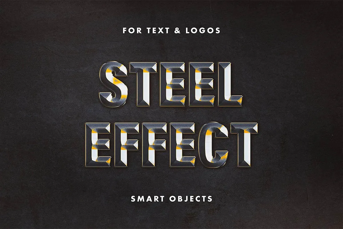 Forged Steel Text Effect