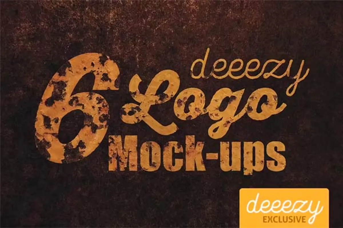 6 Photorealistic Logo Mockups