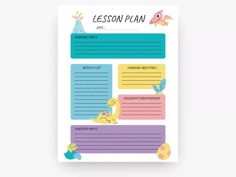 Preschool Dinosaur Lesson Plan