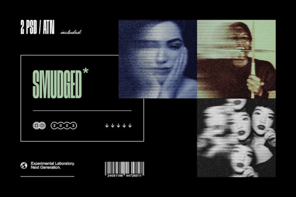 Smudged Gloomy Photoshop Kit