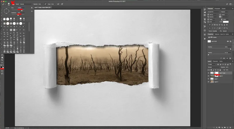 How To Create a Torn Image Overlap in Photoshop