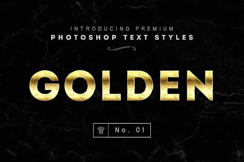 Photoshop Gold Text Styles