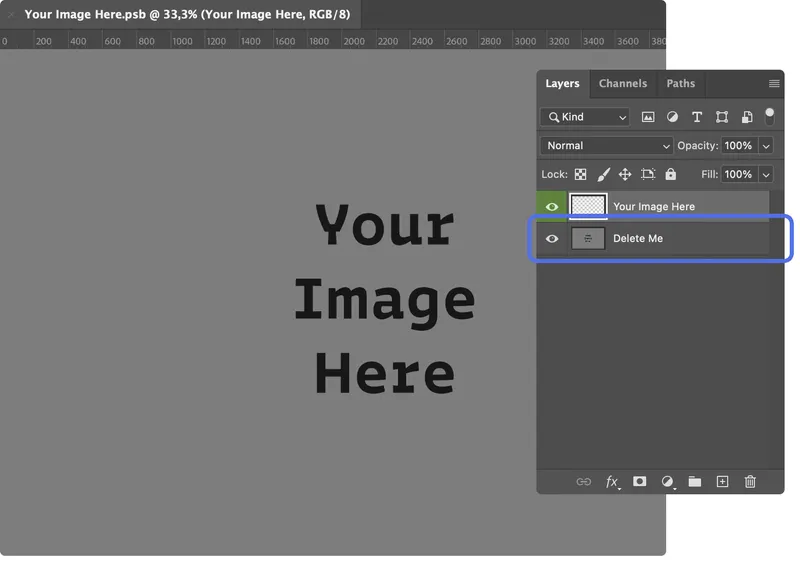 Changing the Placeholder of the Smart Object with Your Image