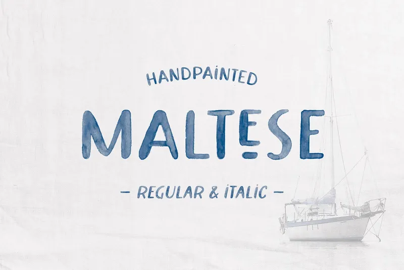 Maltese Watercolor Font