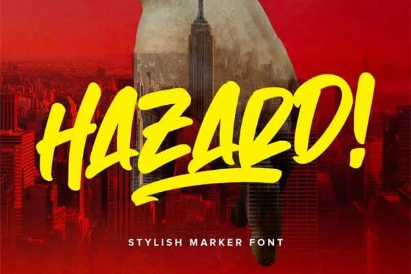 Hazard Marker Font