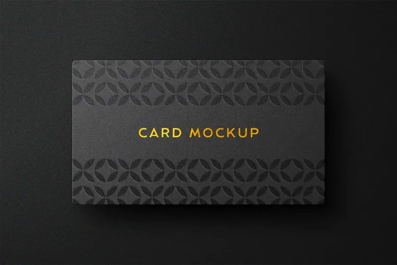 Deluxe Card Logo Mockup