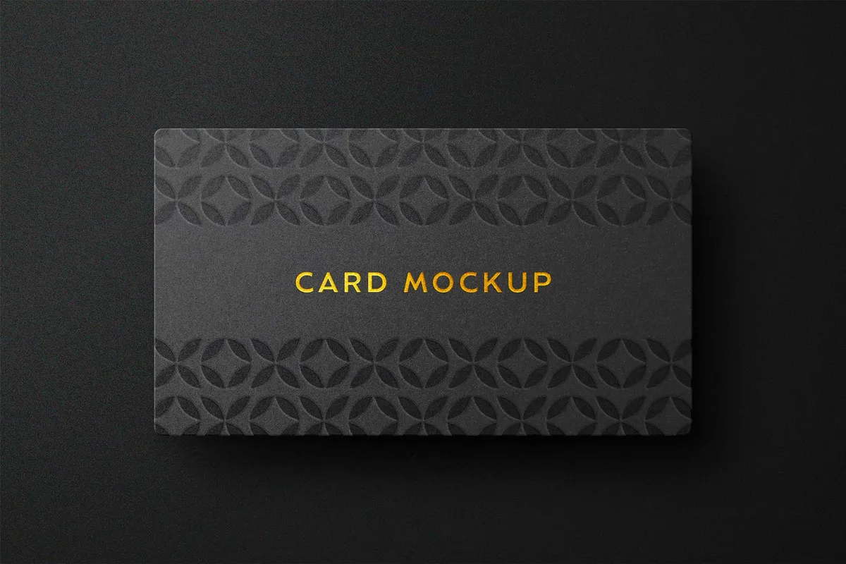 Deluxe Card Logo Mockup