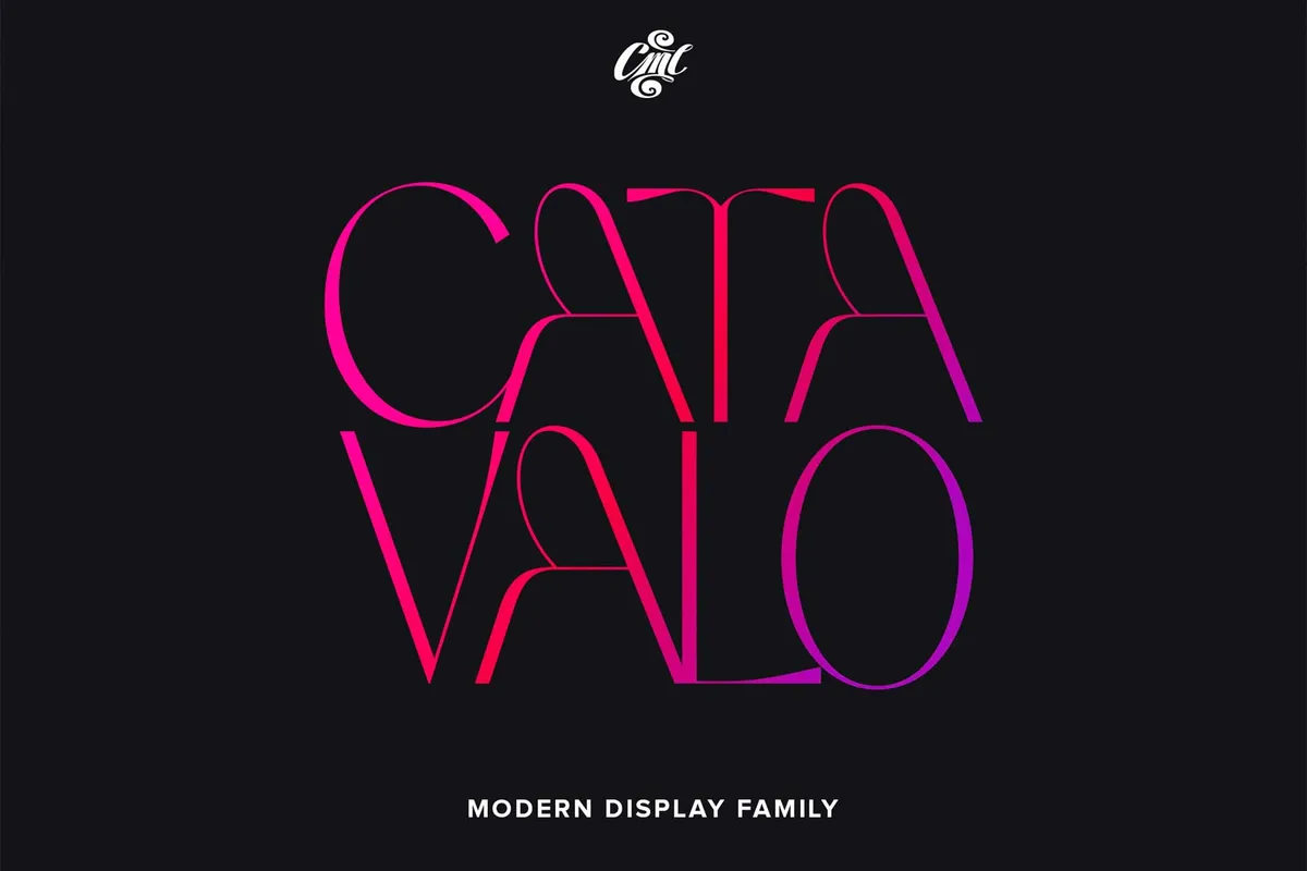 Catavalo Modern Display Font Family