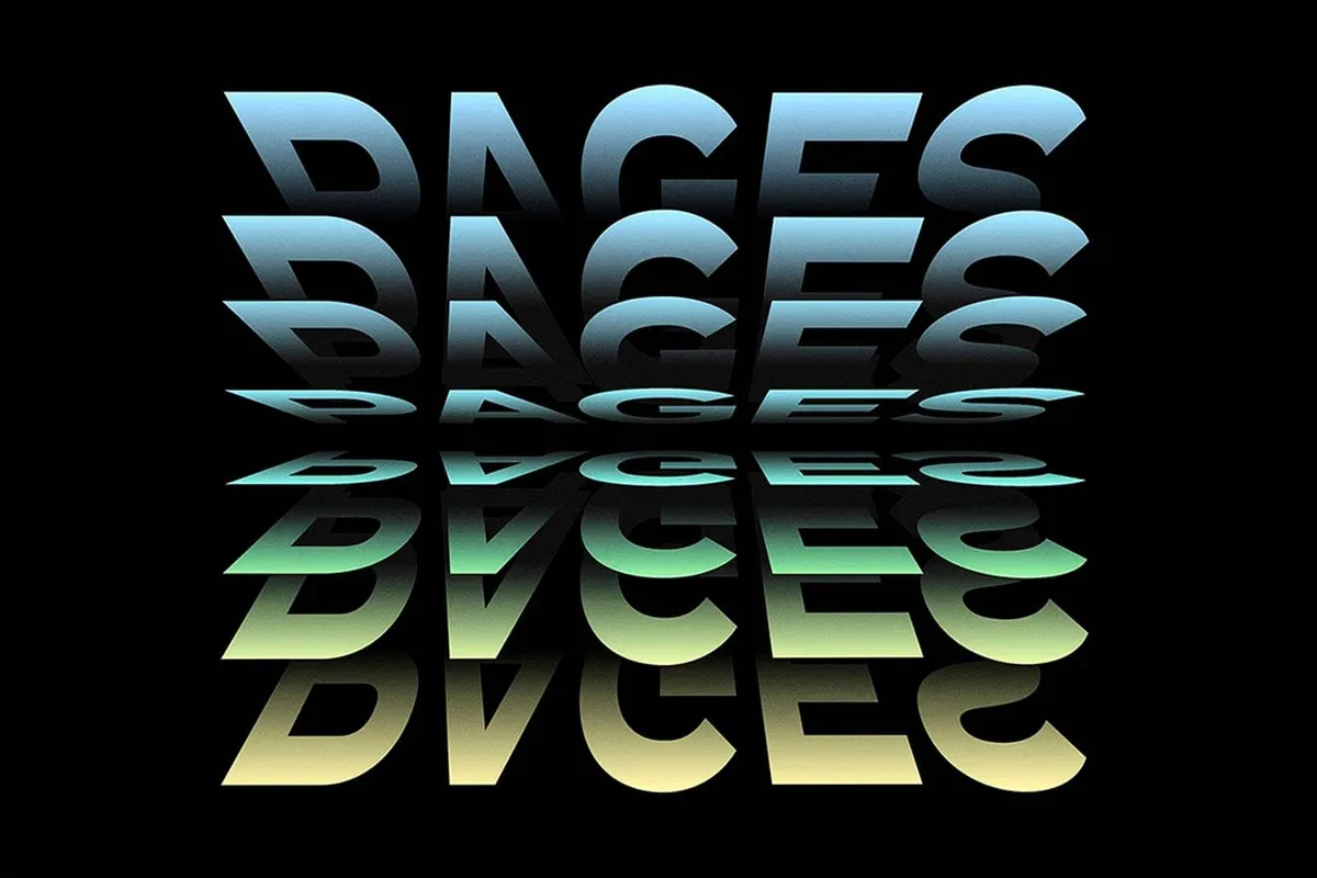 Page Flip Text Effect