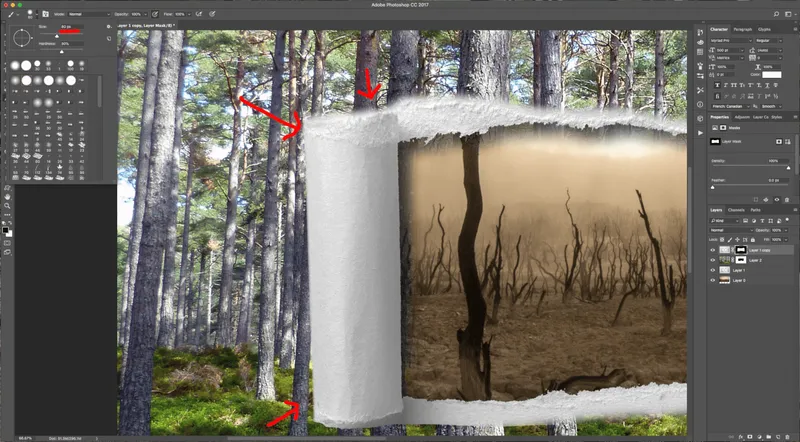 How To Create a Torn Image Overlap in Photoshop