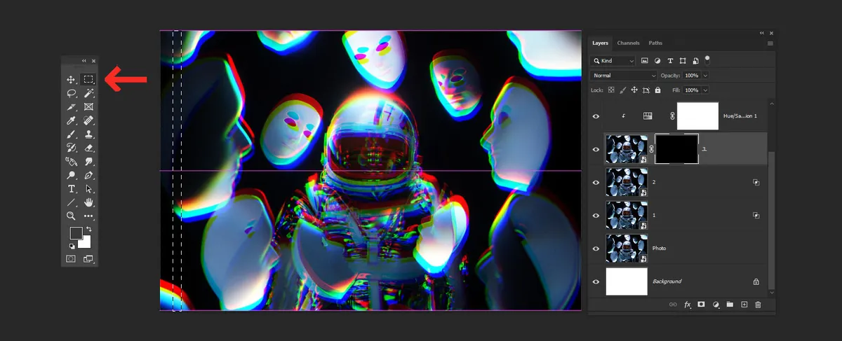 Glitch Effect in Photoshop