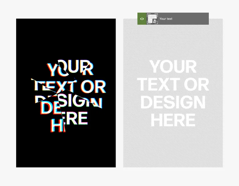 How to Create Poster Design with Chromatic Glitch Text Effect
