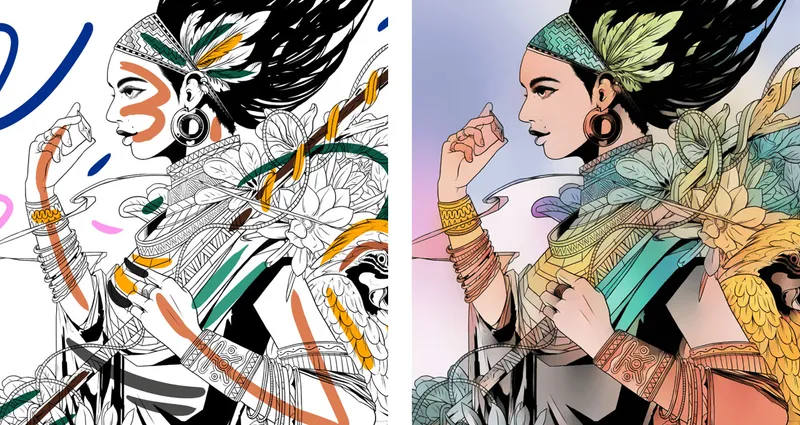 Innovative colorization in Clip Studio Paint