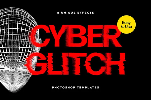 Displaced Distortion Text Effects