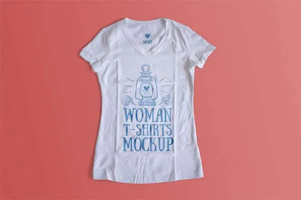 Woman T-Shirt Mockup