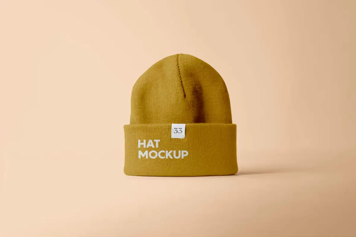 Winter Hat Mockup