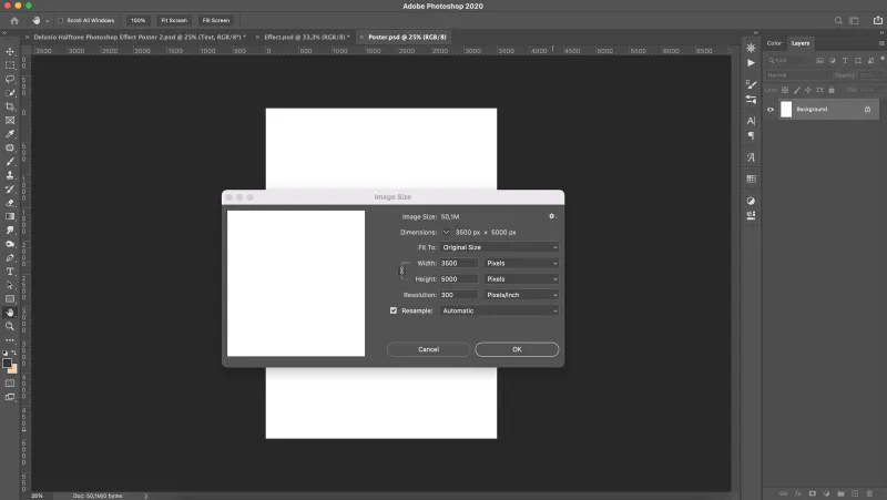 Using Halftone Photoshop Effect for Poster Design