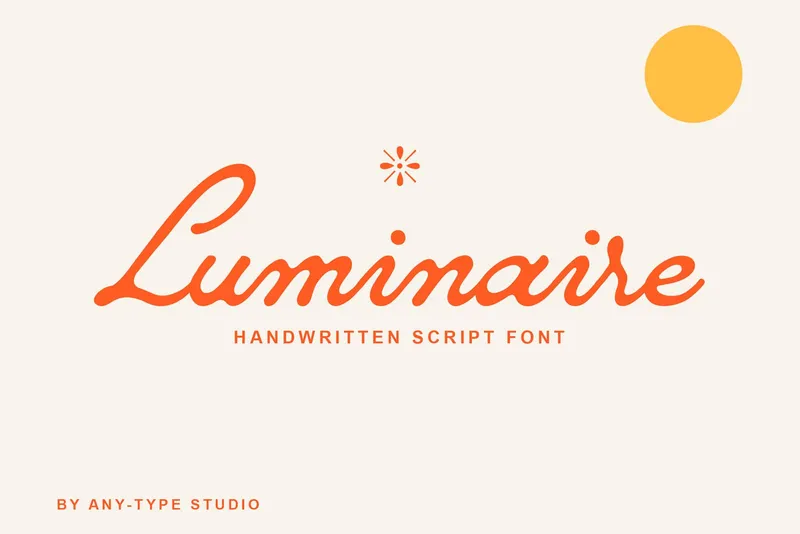 Luminaire Script Font