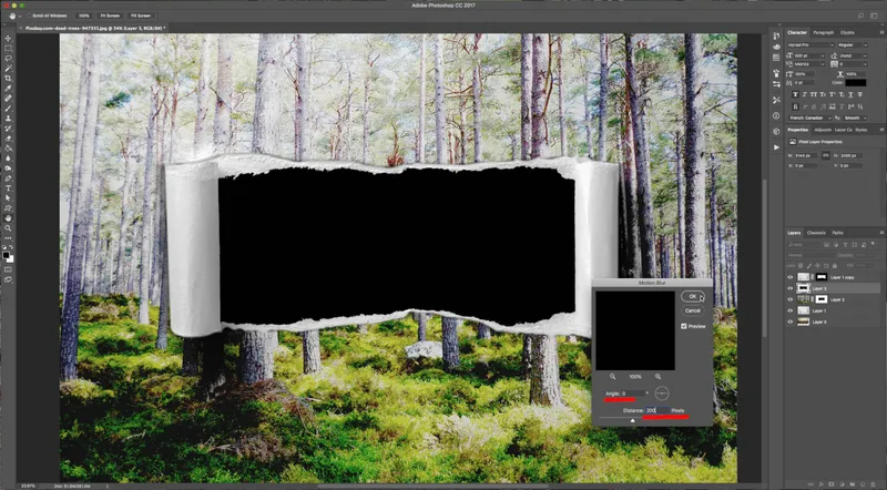 How To Create a Torn Image Overlap in Photoshop