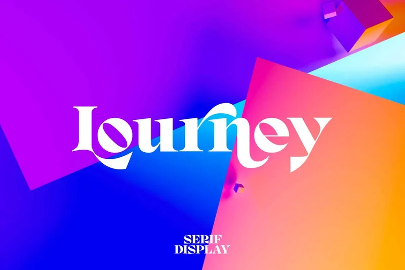Lourney Display Font + Extras