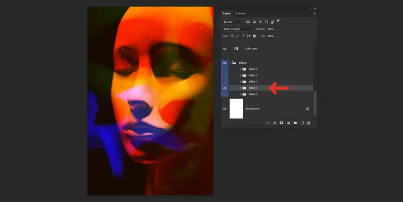 How to Create a Poster Design with Neon Negative Photo Effect