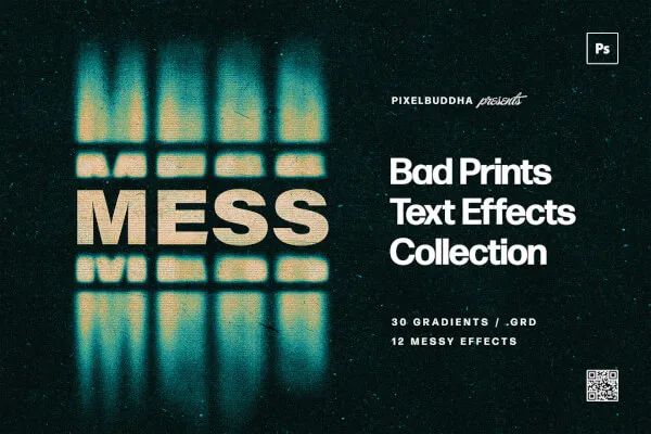 Printed Mess Text & Logo Effects
