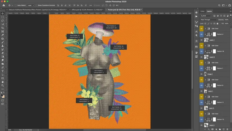 Using Halftone Photoshop Effect for Poster Design