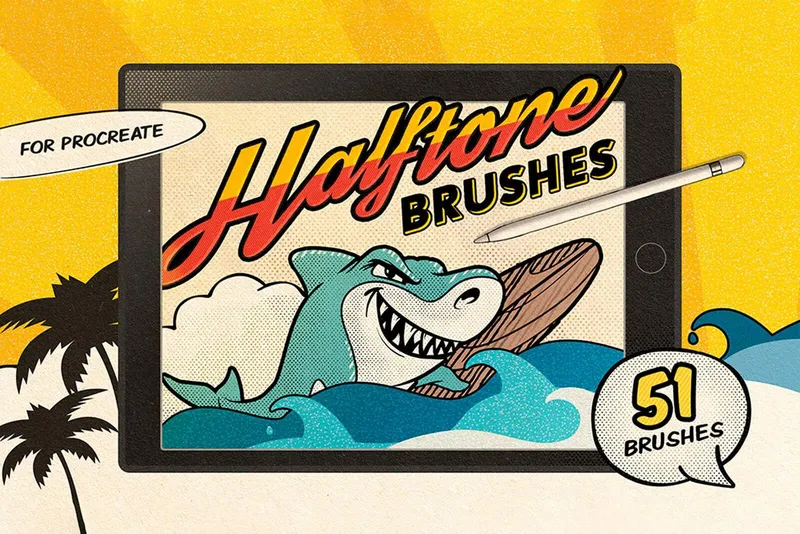 Retro Comics Procreate Brushes