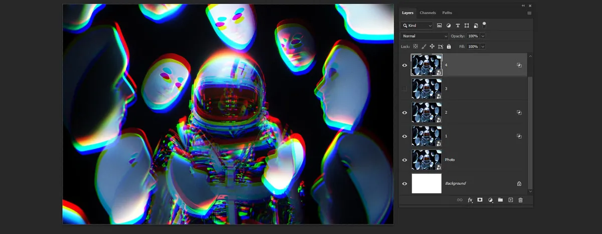 Glitch Effect in Photoshop
