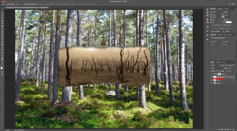 How To Create a Torn Image Overlap in Photoshop