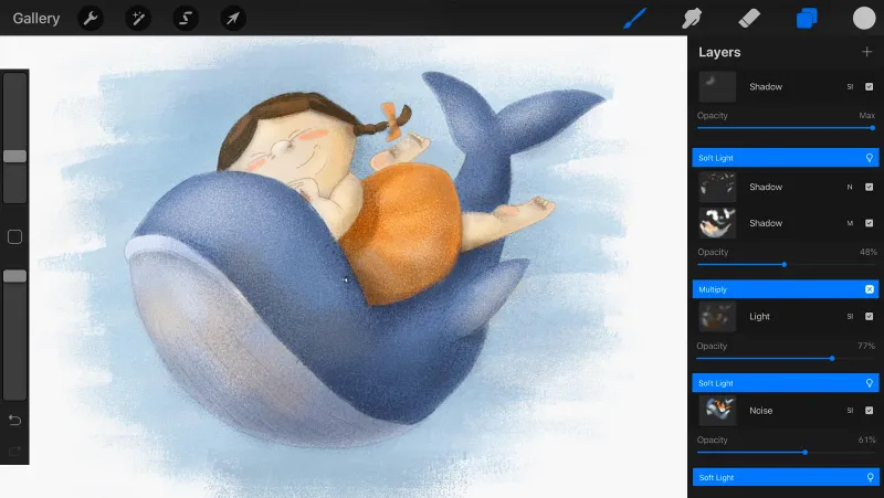 How to Create Illustration With Artista Procreate Brushes