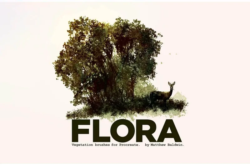 FLORA: Vegetation Brushes for Procreate