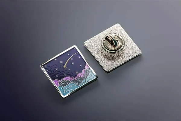 Enamel Pin Mockups Set