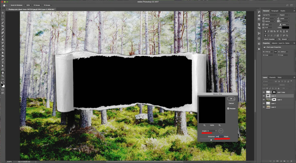 How To Create a Torn Image Overlap in Photoshop