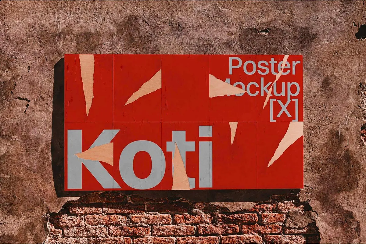 Torn Posters Mockup