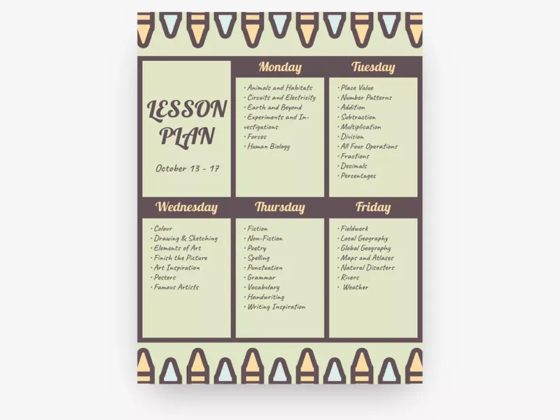 1st Grade Lesson Plan