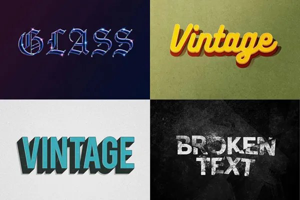 75+ Best Photoshop Text Effects & Styles