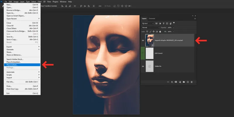 How to Create a Poster Design with Neon Negative Photo Effect