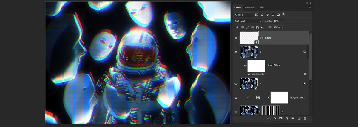 Glitch Effect in Photoshop
