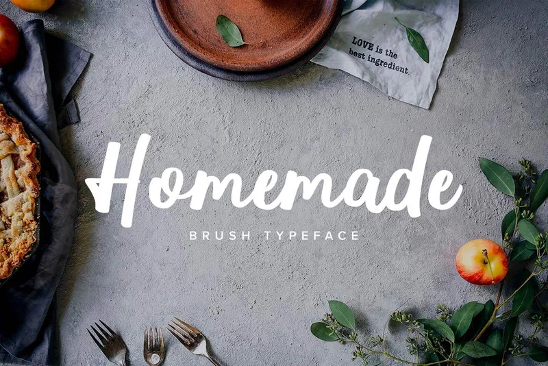Homemade Brush Script Typeface