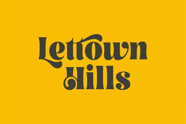 Lettown Hills Display Font