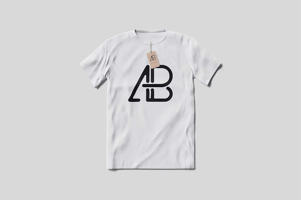 T-Shirt With Tag Mockup