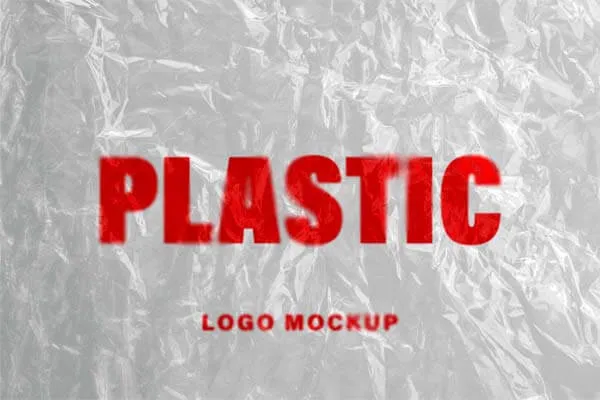 Plastic Wrap Logo Mockup