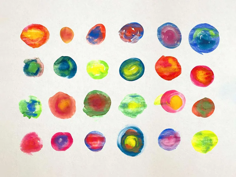 25 Free Watercolour Circle Textures