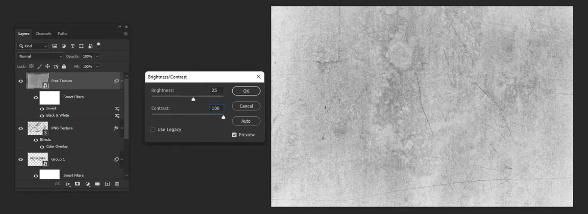 Distressed Text in Photoshop