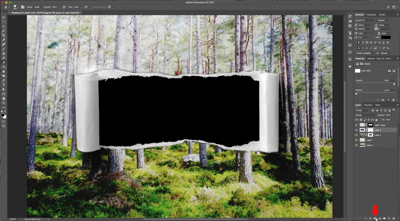 How To Create a Torn Image Overlap in Photoshop