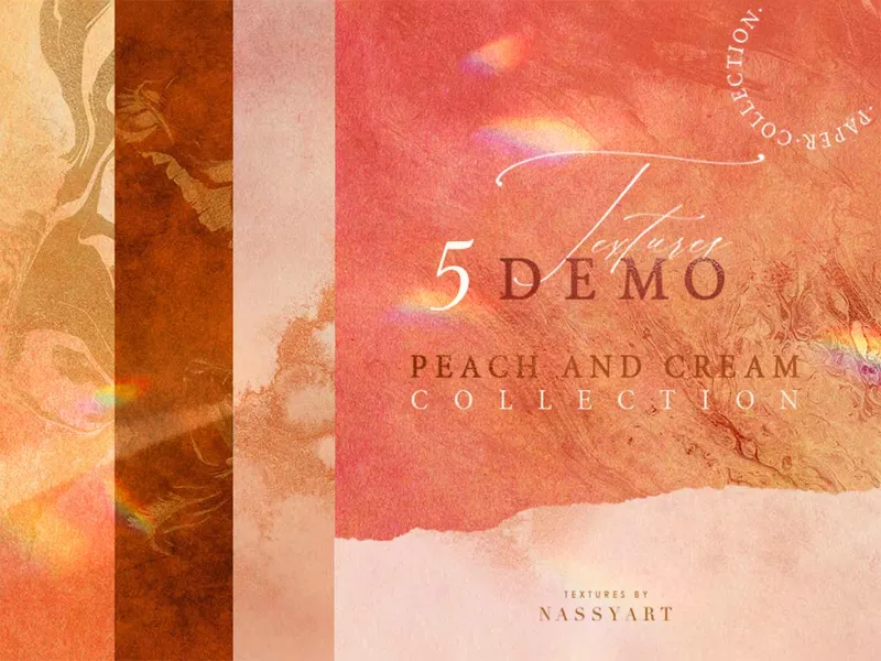 5 Free Peach & Cream Textures