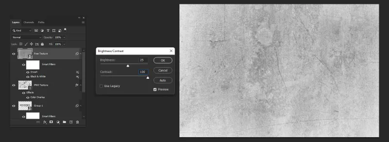 Distressed Text in Photoshop