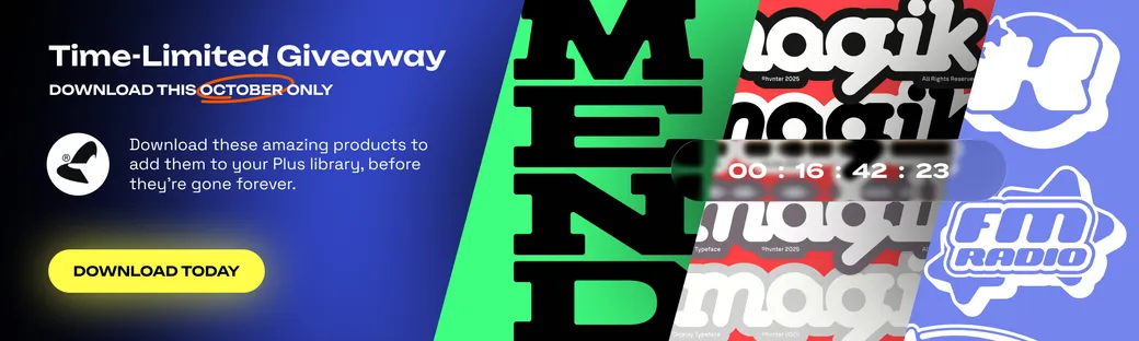 Pixelbuddha August Tim-Limited Giveaway — six massive design products, available for subscribers this month.